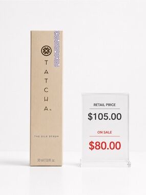 Tatcha Silk Serum Box in Beige with Purple Accent